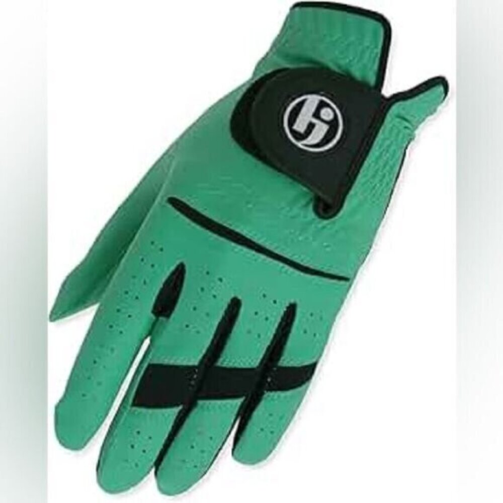 HJ GLOVES Men's Cadet Worn on Left Hand Gripper II Golf Glove Emerald